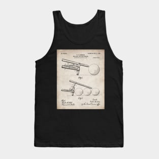 Pool Bridge Patent - Pool Art - Antique Tank Top